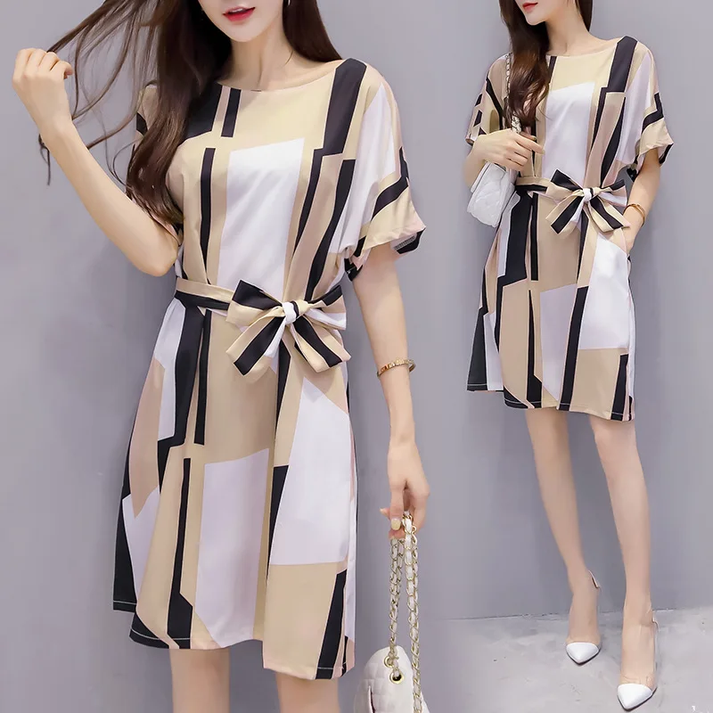 Elegant Chiffon Loose-Fit Dress WOMEN'S Dress 2018 New Style Summer Korean-style Slimming Mid-length A- line Skirt Sub-Waist Hug
Elegant Chiffon Loose-Fit Dress WOMEN'S Dress 2018 New Style Summer Korean-style Slimming Mid-length A- line Skirt Sub-Waist Hug