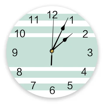 Green Geometric Stripe Wall Clock Modern Bedroom Art Clocks Personality Living Room Fashion Wall Watch 
Green Geometric Stripe Wall Clock Modern Bedroom Art Clocks Personality Living Room Fashion Wall Watch