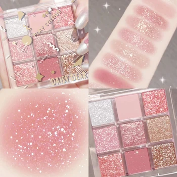 Earth Color Maquillaje Metallic Diamond Makeup Palette Nine-color Pearl Sequins Waterproof Eyeshadow Palette Glitter TSLM1
Earth Color Maquillaje Metallic Diamond Makeup Palette Nine-color Pearl Sequins Waterproof Eyeshadow Palette Glitter TSLM1