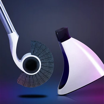 Magnetic Adsorption Toilet Brush Handle Household Bathroom Cleaning Tool Hippocampus Brush Head Stainless Steel Creative