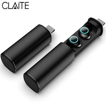 CLAITE Portable TWS Wireless bluetooth 5.0 Earphone CVC8.0 Denoise HiFi Stereo Earbuds Smart Touch Auto Pairing Headset with Mic
CLAITE Portable TWS Wireless bluetooth 5.0 Earphone CVC8.0 Denoise HiFi Stereo Earbuds Smart Touch Auto Pairing Headset with Mic