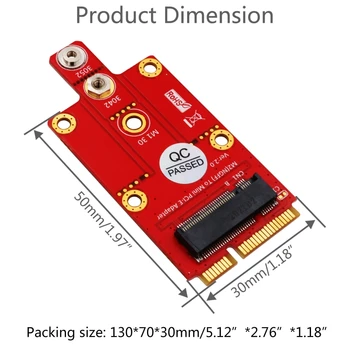 M.2 Key B to Mini PCIE PCI-E Adapter Converter for 3G/4G/5G Module with Screwdriver Screws
M.2 Key B to Mini PCIE PCI-E Adapter Converter for 3G/4G/5G Module with Screwdriver Screws