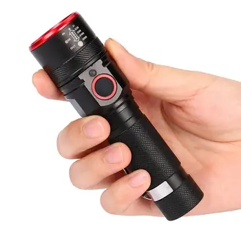 Powerful Led Flashlight Rechargeable Tactical Torch USB Rechargeable Linterna Waterproof Camping Lamp 18650 Searchlight 15
Powerful Led Flashlight Rechargeable Tactical Torch USB Rechargeable Linterna Waterproof Camping Lamp 18650 Searchlight 15