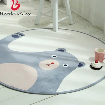Bubble Kiss Round Carpet Cartoon Bear Pattern Living Room Carpet Non-Slip Bedroom Decoration Bedside Carpet Modern Style Rug
Bubble Kiss Round Carpet Cartoon Bear Pattern Living Room Carpet Non-Slip Bedroom Decoration Bedside Carpet Modern Style Rug