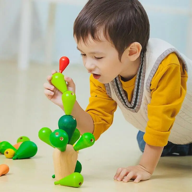 New Montessori Wooden Puzzle For Kids Early Learning Construction Assembling Disassembly Cactus Wood Balancing Jigsaw Funny Toy
New Montessori Wooden Puzzle For Kids Early Learning Construction Assembling Disassembly Cactus Wood Balancing Jigsaw Funny Toy