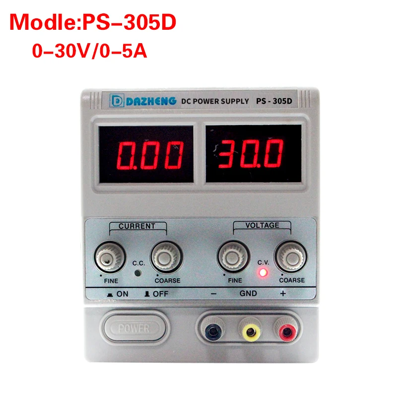 Laboratory Switching Linear Power Supply DC Adjustable Source 5A30V 305d Voltage Stabilizer Variable Bench Source Digital
Laboratory Switching Linear Power Supply DC Adjustable Source 5A30V 305d Voltage Stabilizer Variable Bench Source Digital
