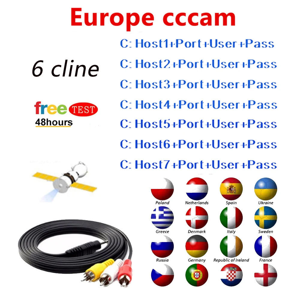 Most stable cccams for Europe Cccam clines for 2 Years Spain clines use for GTmedia V9 Super V8 Nova Satellite TV Receiver
Most stable cccams for Europe Cccam clines for 2 Years Spain clines use for GTmedia V9 Super V8 Nova Satellite TV Receiver
