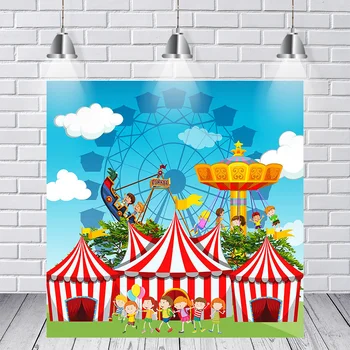 Amusement park background Ferris wheel carousel pirate ship photo background children's party birthday party photo backdrop
Amusement park background Ferris wheel carousel pirate ship photo background children's party birthday party photo backdrop