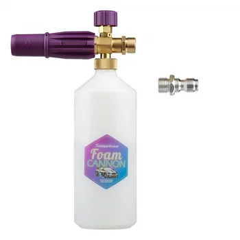 Sooprinse Foam Cannon Soap Foam Lance foam Nozzle High Pressure Washer M22-14 Metric Male Thread with 1/4 Inch Quick Connector 
Sooprinse Foam Cannon Soap Foam Lance foam Nozzle High Pressure Washer M22-14 Metric Male Thread with 1/4 Inch Quick Connector