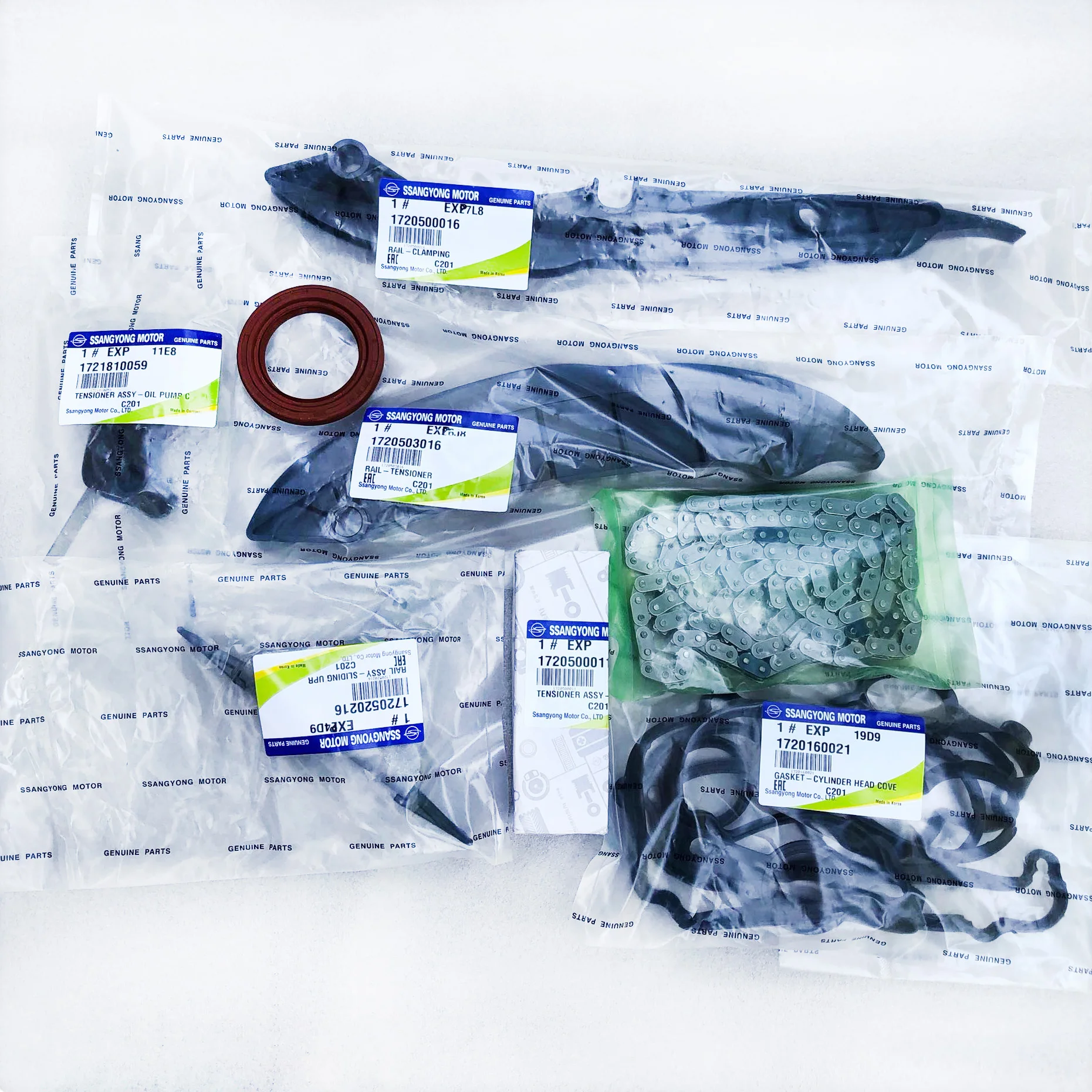 OEM 1720500011 1729979094 8PCS Engine timing chain timing baffle timing tensioner timing repair kit For Ssangyong KORANDO
OEM 1720500011 1729979094 8PCS Engine timing chain timing baffle timing tensioner timing repair kit For Ssangyong KORANDO