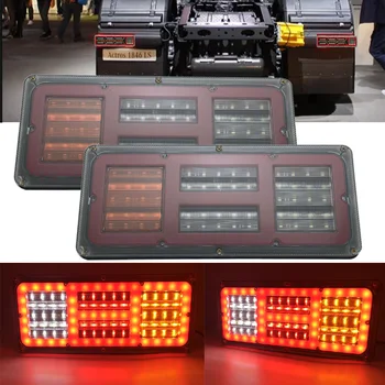1 Pair Car LED Rear Tail Lights Stop Brake Tail Lights for 24V Truck Trailer Caravan
1 Pair Car LED Rear Tail Lights Stop Brake Tail Lights for 24V Truck Trailer Caravan