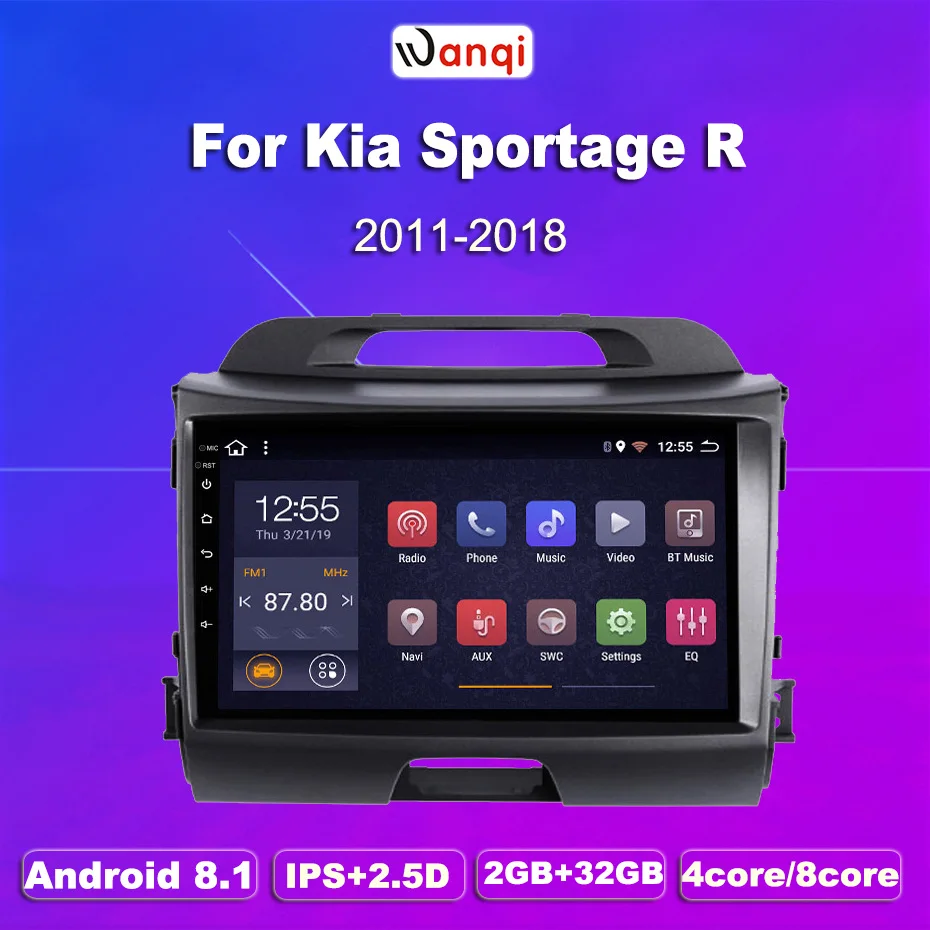 2G ram 32G rom 9 дюймов android 8 1 для KIA Sportage R 2010-2016 машина автомобиль мультимедиа gps