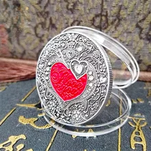 2021 NEW Lucky Love Red Heart Inlaid Crystal Coins Couple Commemorative Medallion Modern Simple Festival Romantic Coin Love Coin 
2021 NEW Lucky Love Red Heart Inlaid Crystal Coins Couple Commemorative Medallion Modern Simple Festival Romantic Coin Love Coin