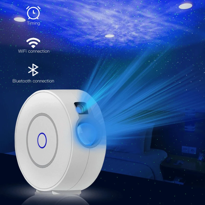 Tuya Smart Star Projector WiFi Laser Starry Sky Projector Waving Night Light Led Colorful APP Wireless Control Alexa Compatible
Tuya Smart Star Projector WiFi Laser Starry Sky Projector Waving Night Light Led Colorful APP Wireless Control Alexa Compatible
