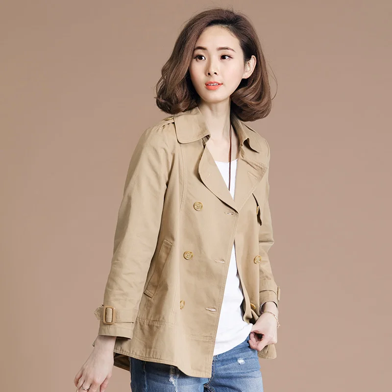 

Trench Coat for Women Plus Size Spring Autumn Women's Windbreaker Korean Coats Female 5xl Sobretudo Feminino KJ2360
