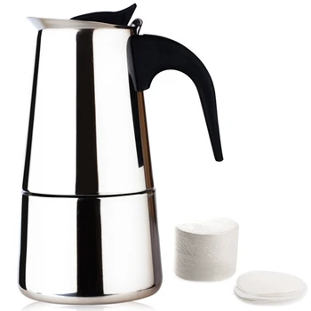 Espresso Maker, Moka Pot, Percolator Italian Coffee Maker, 6-Cup 10Oz/300ML, Classic Full Bodied Coffee Maker Machine
Espresso Maker, Moka Pot, Percolator Italian Coffee Maker, 6-Cup 10Oz/300ML, Classic Full Bodied Coffee Maker Machine