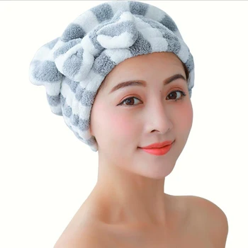 Microfiber Bath Hair Dry Cap Super Absorbent Quick Drying Bowknot Shower Cap Bathroom Accessories
Microfiber Bath Hair Dry Cap Super Absorbent Quick Drying Bowknot Shower Cap Bathroom Accessories