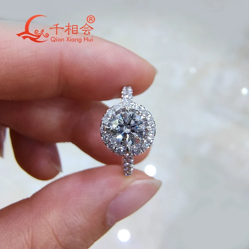 10k 14k 18k white gold 0.5ct round DF si Lab created HPHT diamond with melee hpht around Ring Jewelry Rings Engagement
10k 14k 18k white gold 0.5ct round DF si Lab created HPHT diamond with melee hpht around Ring Jewelry Rings Engagement