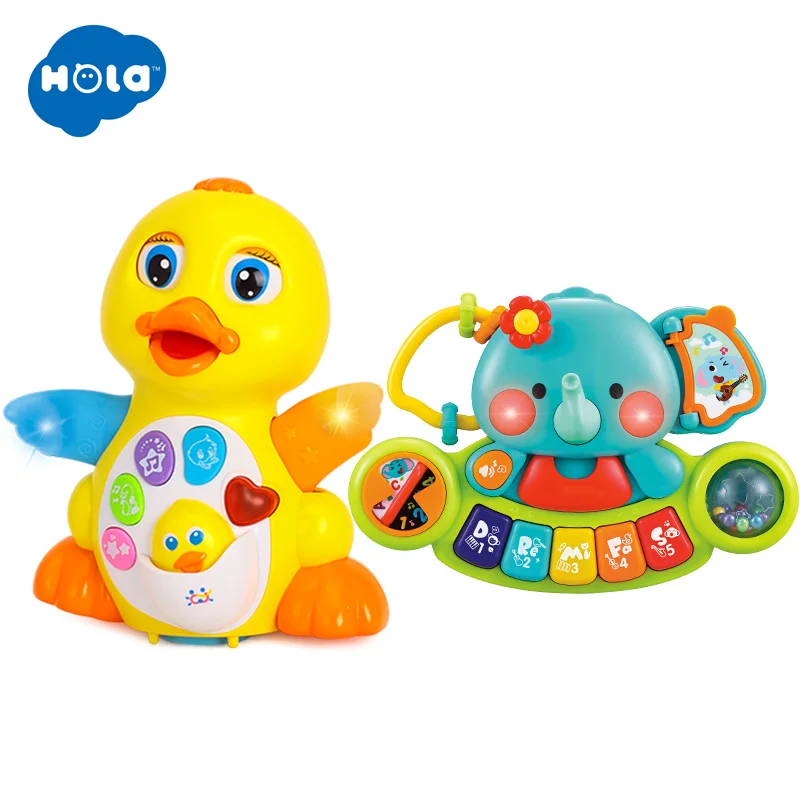 HOLA 808&3135 Dancing Walking Yellow Duck and Multifunctional Electronic Organ With Animal Sound Light Songs Children toys
HOLA 808&3135 Dancing Walking Yellow Duck and Multifunctional Electronic Organ With Animal Sound Light Songs Children toys