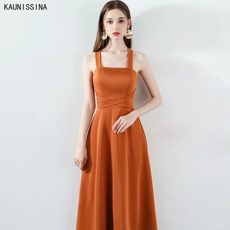 KAUNISSINA Cocktail Dresses with Belt Tea Length Sleeveless Strap Solid Simple Prom Gowns Customize Special Occasion Dress
KAUNISSINA Cocktail Dresses with Belt Tea Length Sleeveless Strap Solid Simple Prom Gowns Customize Special Occasion Dress