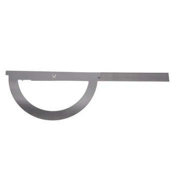 Gray Stainless Steel Rotating 180 Degree Mesurement Protractor Metric 15cm Ruler 
Gray Stainless Steel Rotating 180 Degree Mesurement Protractor Metric 15cm Ruler