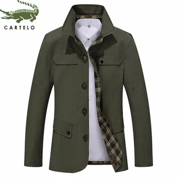 CARTELO jacket men autumn new fashion wild slim comfortable cotton turn-down collar casual men's jacket 
CARTELO jacket men autumn new fashion wild slim comfortable cotton turn-down collar casual men's jacket