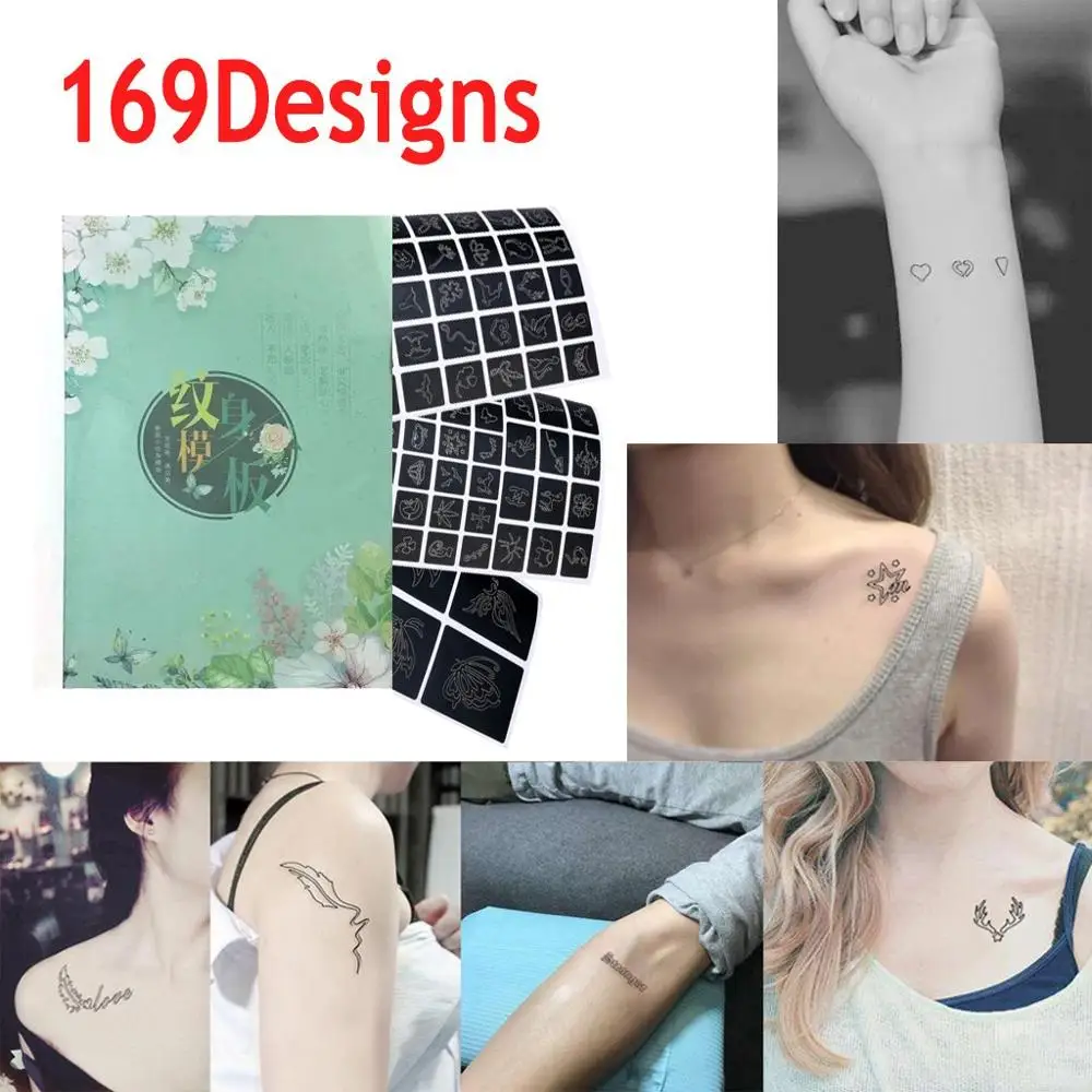 108 Designs Temporary Tattoo Stencils Book Template Tattoo Model for Body Art Freestyle Set Print Waterproof Arm Tattoo Cute
108 Designs Temporary Tattoo Stencils Book Template Tattoo Model for Body Art Freestyle Set Print Waterproof Arm Tattoo Cute