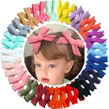 

2PCS Cute Hair Bows Clip 4 Inches Boutique Hairpins Barrettes Headwear Kids Hair Acesssories for Baby Girls Children Infant Gift