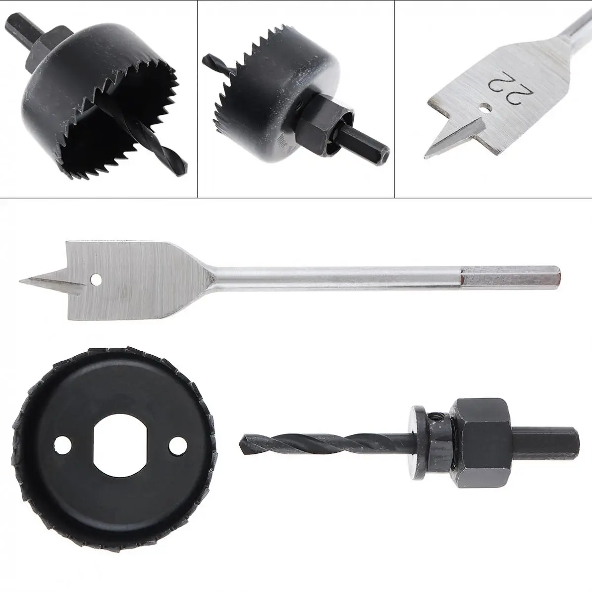 3pcs/set 54mm Woodworking Opener Hole Saw Bit Cutting Drilling Tool Set with Round Case Saw for Gypsum Board / Wood Opening
3pcs/set 54mm Woodworking Opener Hole Saw Bit Cutting Drilling Tool Set with Round Case Saw for Gypsum Board / Wood Opening