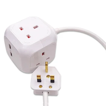 Smart Socket UK Plug Socket PowerCube Power Strip USB 1.8M Cord 2 USB Outlets Extension Socket 2500W Power Adapter
Smart Socket UK Plug Socket PowerCube Power Strip USB 1.8M Cord 2 USB Outlets Extension Socket 2500W Power Adapter