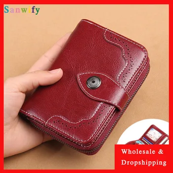 New Genuine Leather Women Wallet Small Purses Short Coin Purse Girls Female Small Portomonee Lady Card Holder 
New Genuine Leather Women Wallet Small Purses Short Coin Purse Girls Female Small Portomonee Lady Card Holder