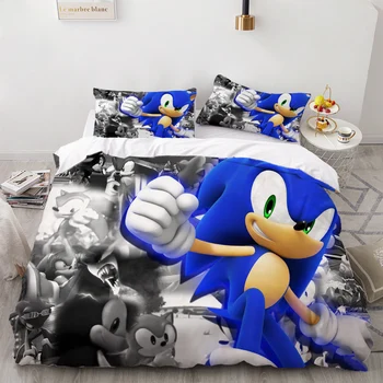 Cartoon 3 Piece Bedding Set Sonic Cover Set Soft Duvet Cover Bedding Luxury Bed Quilt Cover Kids Boys Bed Cover Set
Cartoon 3 Piece Bedding Set Sonic Cover Set Soft Duvet Cover Bedding Luxury Bed Quilt Cover Kids Boys Bed Cover Set