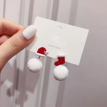 MENGJIQIAO New Winter Christmas Fur Ball Pompon Drop Earrings For Women Fashion Asymmetric Deer Winter Pendientes Party Jewelry
MENGJIQIAO New Winter Christmas Fur Ball Pompon Drop Earrings For Women Fashion Asymmetric Deer Winter Pendientes Party Jewelry