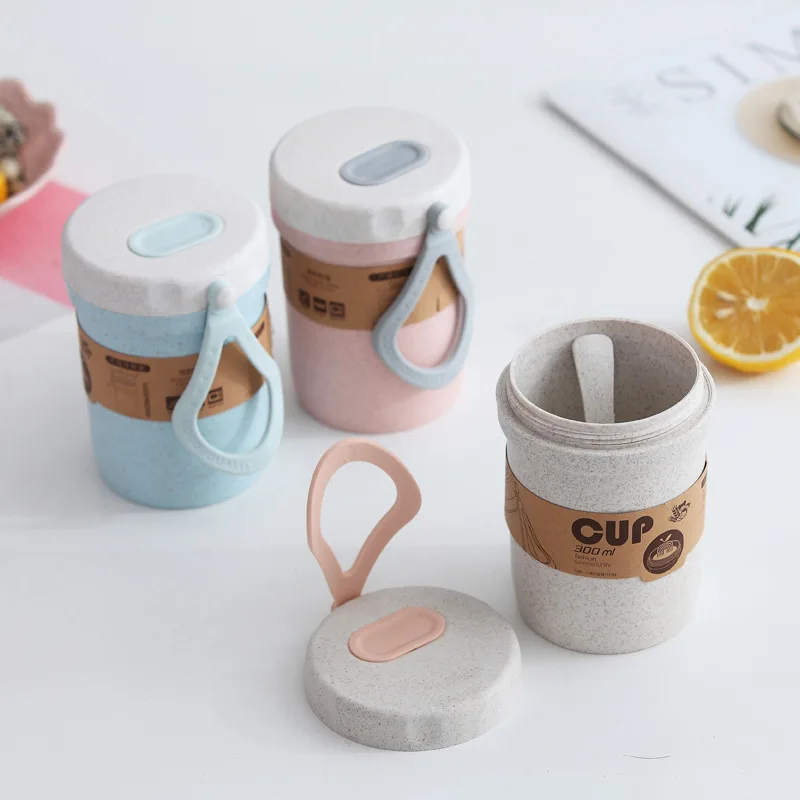 Creative Breakfast Cup Oatmeal Cup Cereal To Go PP Material Snack Cup With Lid Foldable Spoon Food Container Keep Milk Hot
Creative Breakfast Cup Oatmeal Cup Cereal To Go PP Material Snack Cup With Lid Foldable Spoon Food Container Keep Milk Hot