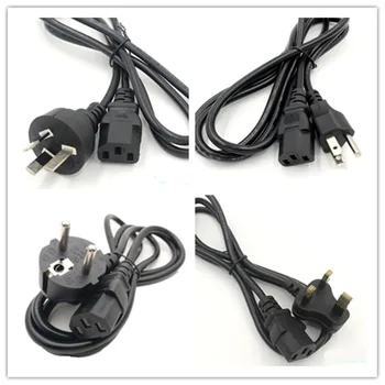 US Plug / EU Plug / UK Plug / Au Plug Universal 3 Prong Power Cord Cable for Desktop Printers Monitors Free shipping 1.2M 100pcs
US Plug / EU Plug / UK Plug / Au Plug Universal 3 Prong Power Cord Cable for Desktop Printers Monitors Free shipping 1.2M 100pcs