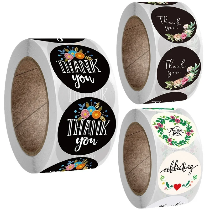 Delicate Flower Floral Designs Black Thank You Stickers 500 Labels for Local Shopping Shop Small Business Handmade Baking Decor 
Delicate Flower Floral Designs Black Thank You Stickers 500 Labels for Local Shopping Shop Small Business Handmade Baking Decor