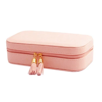 Jewelry Organizer Display Travel Jewelry Case Boxes Portable Jewelry Box Button Leather Storage Zipper Jewelers
Jewelry Organizer Display Travel Jewelry Case Boxes Portable Jewelry Box Button Leather Storage Zipper Jewelers