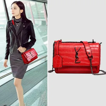 Cowhide Bag Cover New Style Single Shoulder Messenger Bag Crocodile Pattern Chain Small Bag Small Square Bag Leather Handbags
Cowhide Bag Cover New Style Single Shoulder Messenger Bag Crocodile Pattern Chain Small Bag Small Square Bag Leather Handbags