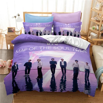 Popular Bts Printed Bedding Set Korean Artists Bangtan Boys Duvet Cover Set with Pillowcases Twin Full Queen King Free Shipping
Popular Bts Printed Bedding Set Korean Artists Bangtan Boys Duvet Cover Set with Pillowcases Twin Full Queen King Free Shipping