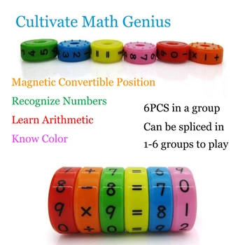 6pcs Educational Learning STEM Magnetic Math Cylinder Abacus Count Toys Kid DIY Puzzles Mathematics Cube Children School Studens
6pcs Educational Learning STEM Magnetic Math Cylinder Abacus Count Toys Kid DIY Puzzles Mathematics Cube Children School Studens