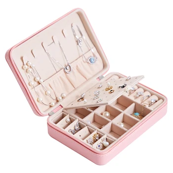Fresh And Simple Girl Earrings Plate Jewelry Box Protable Leather Earrings Ring Multi-function Jewelry Storage Box Case Holder
Fresh And Simple Girl Earrings Plate Jewelry Box Protable Leather Earrings Ring Multi-function Jewelry Storage Box Case Holder