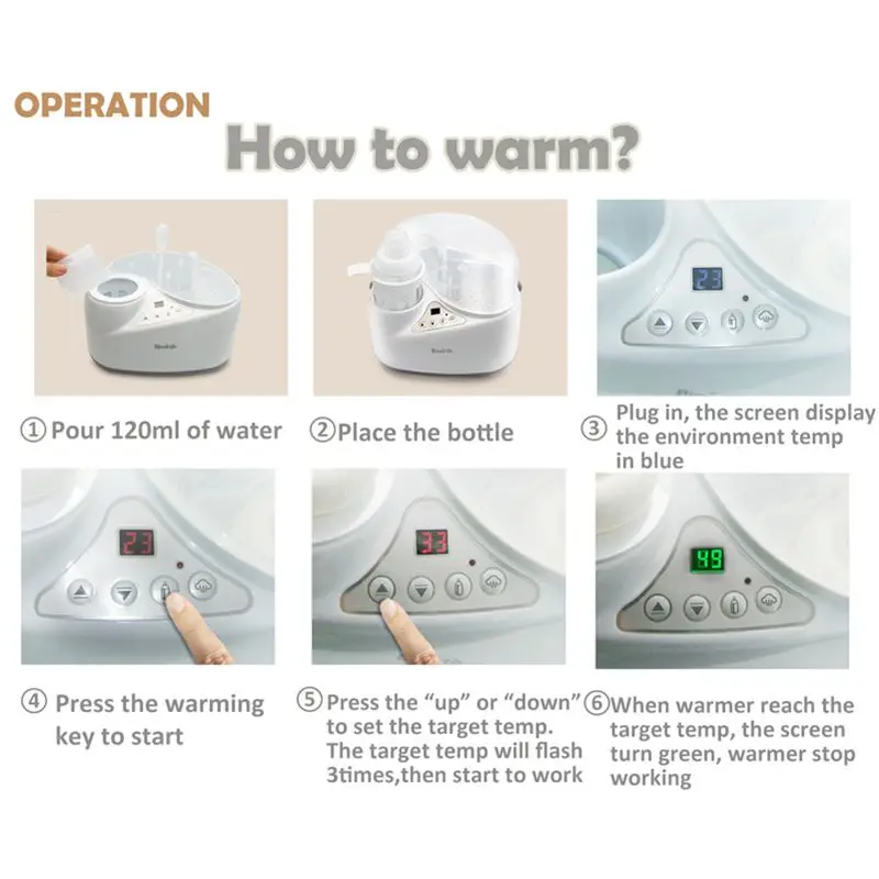 Hot New 4 in 1 Multi-functional Breast Milk-Heater Baby Bottle Warmer Breast Sterilizer Food Steam Heating Electric with US/EU p
Hot New 4 in 1 Multi-functional Breast Milk-Heater Baby Bottle Warmer Breast Sterilizer Food Steam Heating Electric with US/EU p