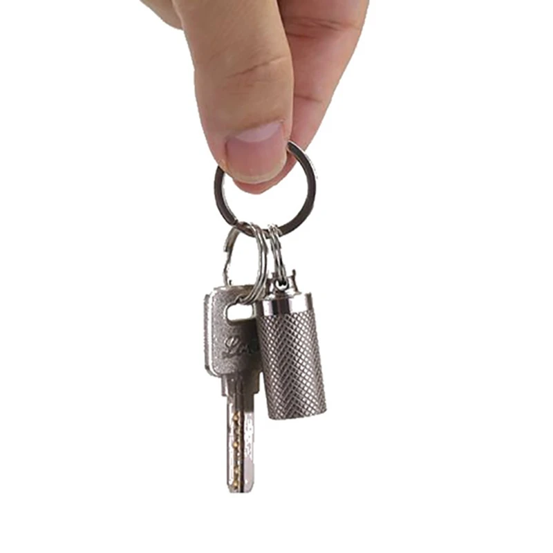 Outdoor Capsule Bottle Pill Case Titanium Mini Portable Storage Emergency Gear Holder Box Waterproof Travel Pill Bottle Keychain
Outdoor Capsule Bottle Pill Case Titanium Mini Portable Storage Emergency Gear Holder Box Waterproof Travel Pill Bottle Keychain