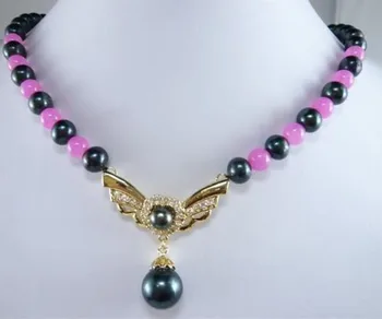 Natural Black Pearl And Pink Alexandrite Gemstone Necklace
Natural Black Pearl And Pink Alexandrite Gemstone Necklace