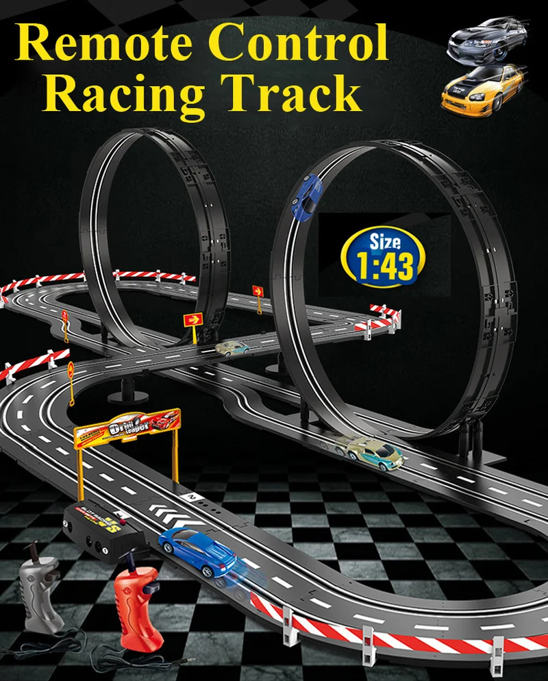NEW MGRC electric track racing 1:43 real analog ring assembly track control acceleration competitive track game track toy car
NEW MGRC electric track racing 1:43 real analog ring assembly track control acceleration competitive track game track toy car
