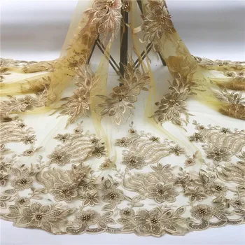 African Lace Fabric 2019 High Quality French Lace Fabric With Stones Embroidery Lace Fabric For Women dress Yellow
African Lace Fabric 2019 High Quality French Lace Fabric With Stones Embroidery Lace Fabric For Women dress Yellow