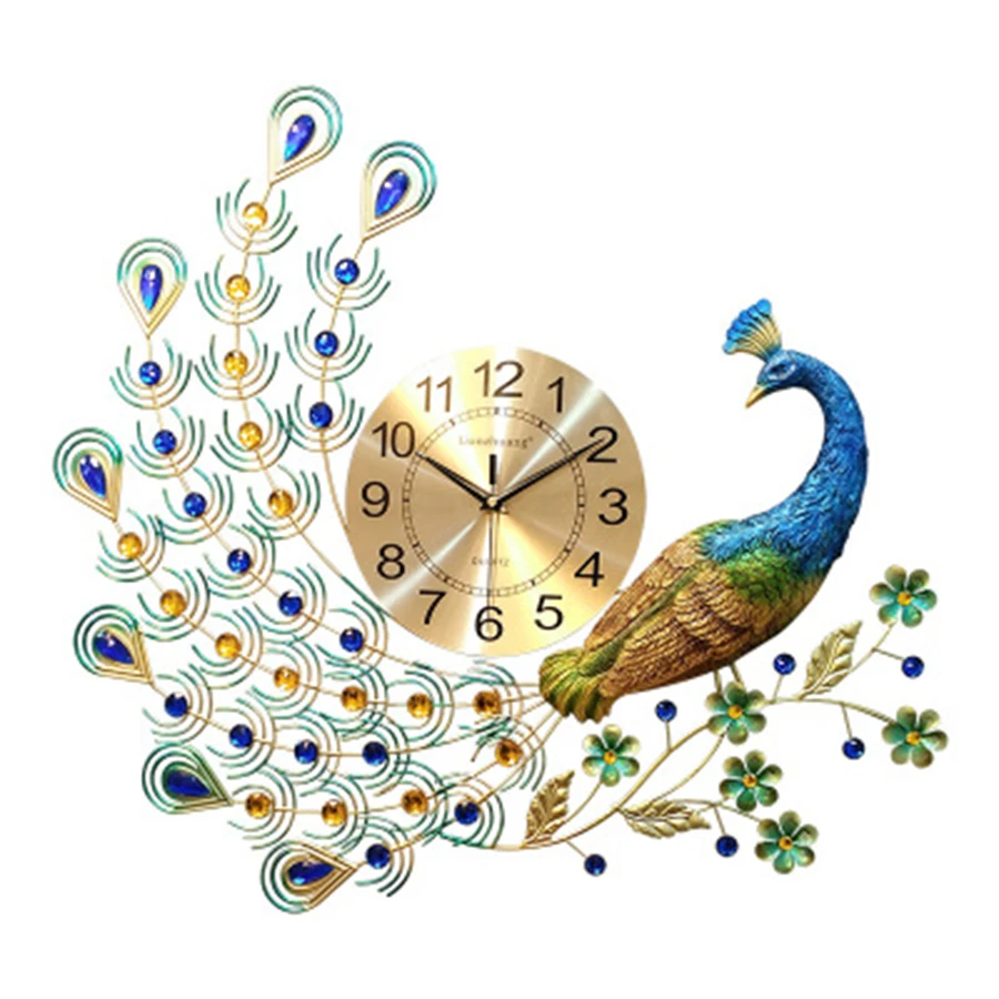 Art Peacock Creative Wall Clock Living Room Luxury Big 3d Modern Wall Clock Silent Duvar Saatleri Large Digital Clocks 50C352
Art Peacock Creative Wall Clock Living Room Luxury Big 3d Modern Wall Clock Silent Duvar Saatleri Large Digital Clocks 50C352