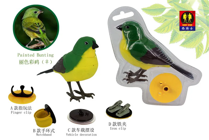Strange New Voice Birds Electric Voice Bird Model Sound Control Bird Light Control Bird CHILDREN'S Toy Hot Selling
Strange New Voice Birds Electric Voice Bird Model Sound Control Bird Light Control Bird CHILDREN'S Toy Hot Selling