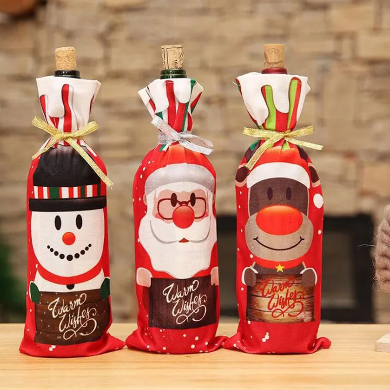 2019 new Christmas decorations red wine set wine bottle set new wine bottle set table home decoration supplies
2019 new Christmas decorations red wine set wine bottle set new wine bottle set table home decoration supplies