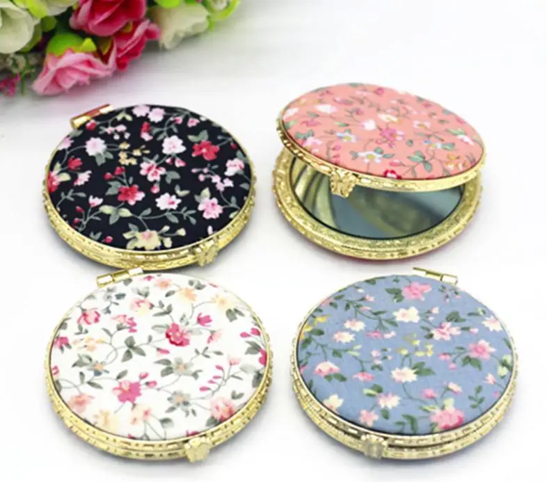 Makeup Compact Pocket Floral Mirrors Double-side Folding Mirror Hot Partysu Cloth Cover Printed Portable Round Mirrors SN212
Makeup Compact Pocket Floral Mirrors Double-side Folding Mirror Hot Partysu Cloth Cover Printed Portable Round Mirrors SN212